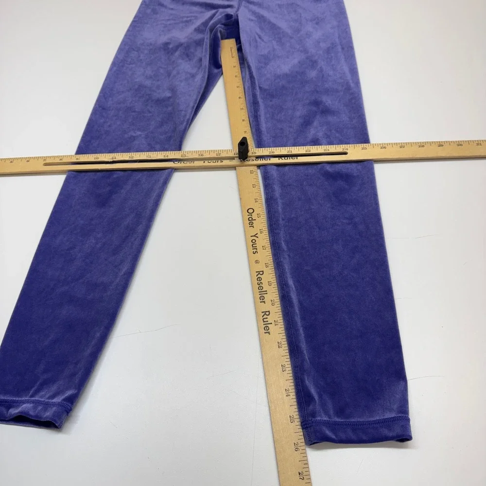 Athleta Leggings Womens Medium Purple Elation Velvet Tight Soft Yoga Athleisure